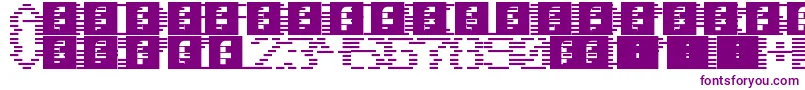 Scanlines Font – Purple Fonts on White Background