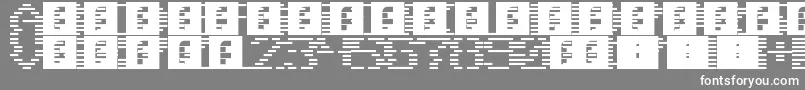 fuente Scanlines – Fuentes Blancas Sobre Fondo Gris