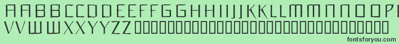 Orchidee Font – Black Fonts on Green Background