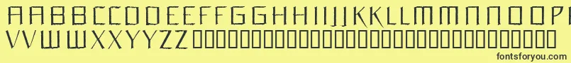 Orchidee Font – Black Fonts on Yellow Background