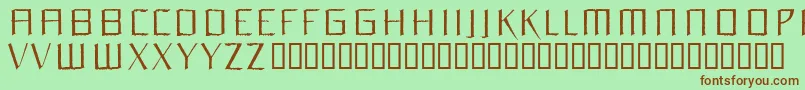 Orchidee Font – Brown Fonts on Green Background