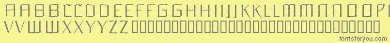 Orchidee Font – Gray Fonts on Yellow Background