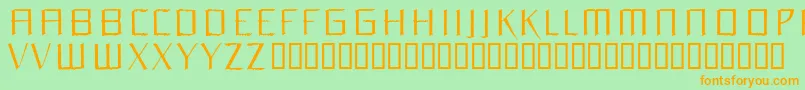 Orchidee Font – Orange Fonts on Green Background