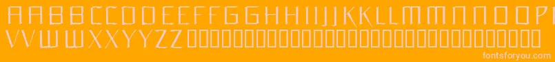Orchidee Font – Pink Fonts on Orange Background