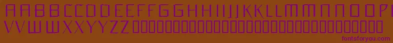 Orchidee Font – Purple Fonts on Brown Background