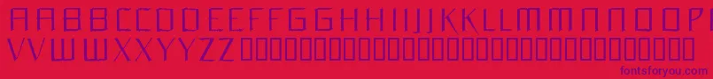 Orchidee Font – Purple Fonts on Red Background