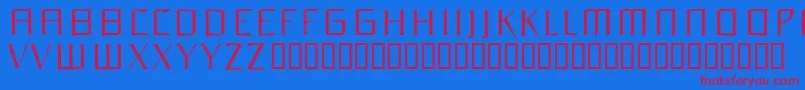 Orchidee Font – Red Fonts on Blue Background