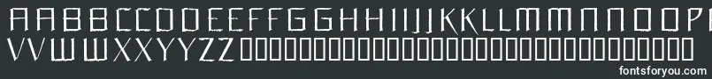 Orchidee Font – White Fonts on Black Background