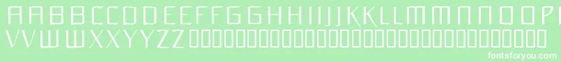 Orchidee Font – White Fonts on Green Background