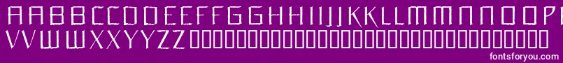 Orchidee Font – White Fonts on Purple Background