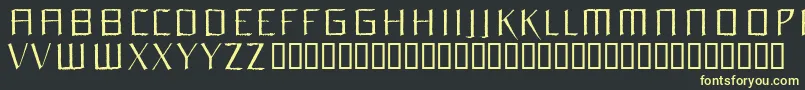 Orchidee Font – Yellow Fonts on Black Background