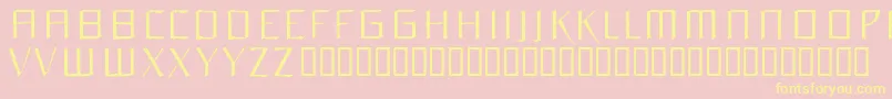 Orchidee Font – Yellow Fonts on Pink Background