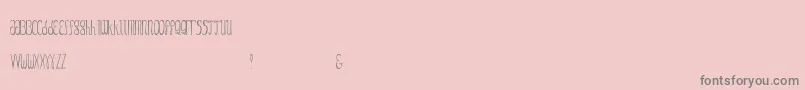 More about GezzyCondensedthin Font GezzyCondensedthin Font – Gray Fonts on Pink Background