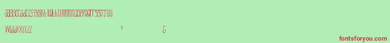 fuente GezzyCondensedthin – Fuentes Rojas Sobre Fondo Verde