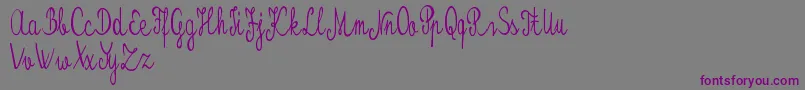 Kristalypersonaluse Font – Purple Fonts on Gray Background