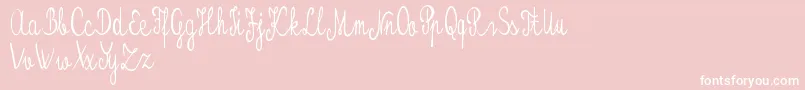 Kristalypersonaluse Font – White Fonts on Pink Background