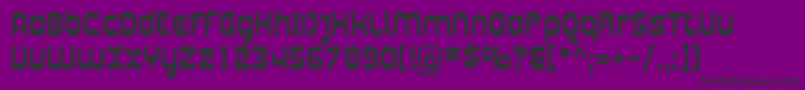 Plasma03 Font – Black Fonts on Purple Background