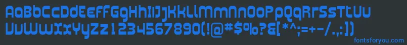 Plasma03 Font – Blue Fonts on Black Background