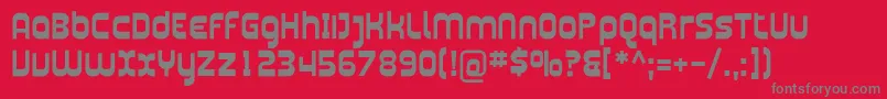 Plasma03 Font – Gray Fonts on Red Background