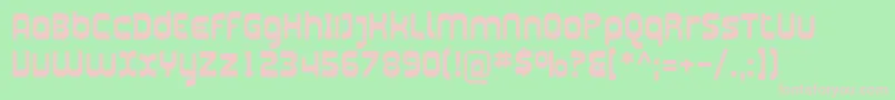 Plasma03 Font – Pink Fonts on Green Background