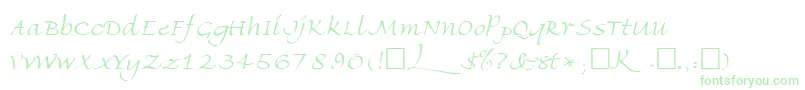 FriherrsRegular Font – Green Fonts on White Background