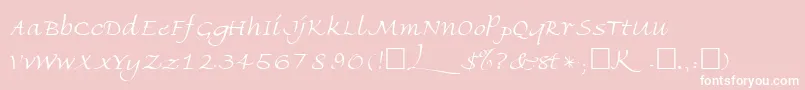 FriherrsRegular Font – White Fonts on Pink Background