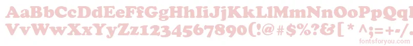 Agcoo5 Font – Pink Fonts on White Background