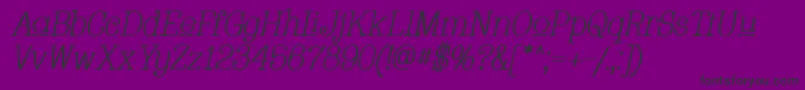 Whacui ffy-Schriftart – Schwarze Schriften auf violettem Hintergrund