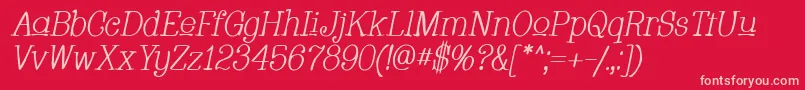 Whacui ffy Font – Pink Fonts on Red Background