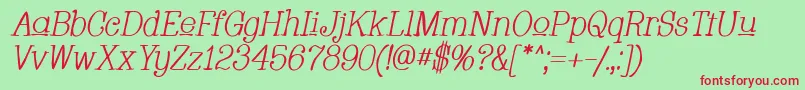 Whacui ffy Font – Red Fonts on Green Background