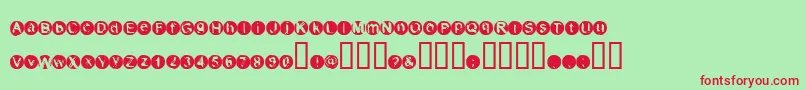 Xerof Font – Red Fonts on Green Background