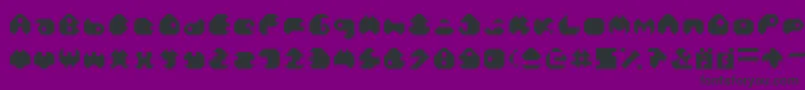 MonoLh Font – Black Fonts on Purple Background