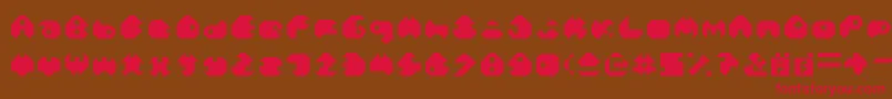 MonoLh Font – Red Fonts on Brown Background