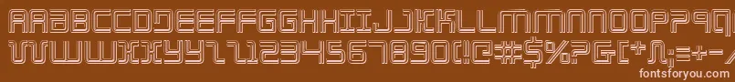 ElectionDay3D Font – Pink Fonts on Brown Background