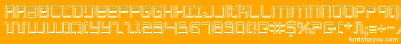 ElectionDay3D Font – White Fonts on Orange Background