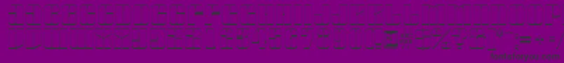 AGlobus3D Font – Black Fonts on Purple Background