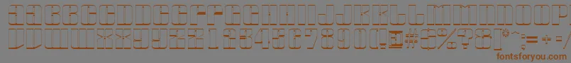 fuente AGlobus3D – Fuentes Marrones Sobre Fondo Gris