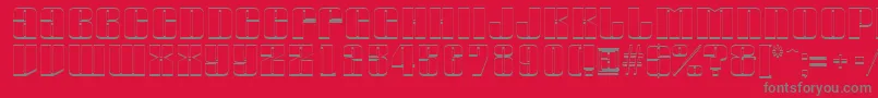 AGlobus3D Font – Gray Fonts on Red Background