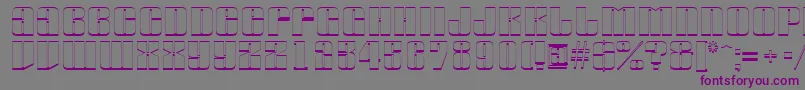 AGlobus3D-Schriftart – Violette Schriften auf grauem Hintergrund