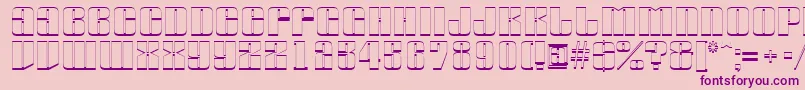fuente AGlobus3D – Fuentes Moradas Sobre Fondo Rosa