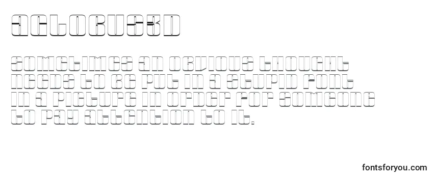 AGlobus3D Font