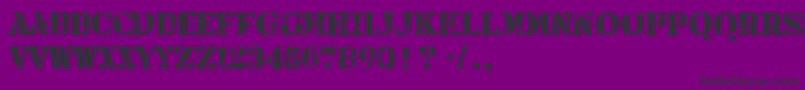 ArmaliteRifle Font – Black Fonts on Purple Background