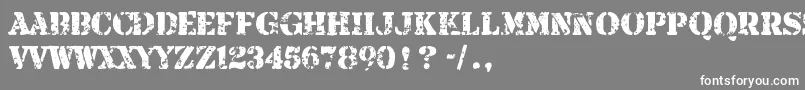 フォントArmaliteRifle – 灰色の背景に白い文字