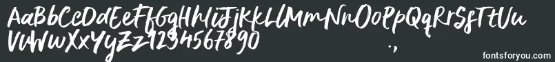 DeliriumSample Font – White Fonts