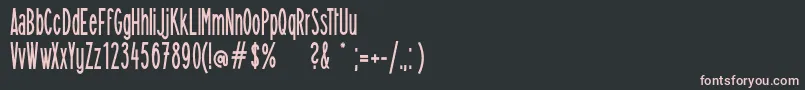 Czcionka Flamingosolide – różowe czcionki na czarnym tle