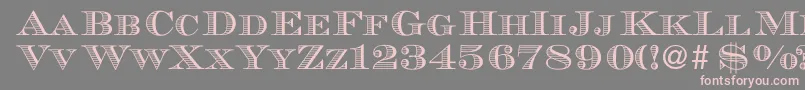 MauriceRegularDb Font – Pink Fonts on Gray Background