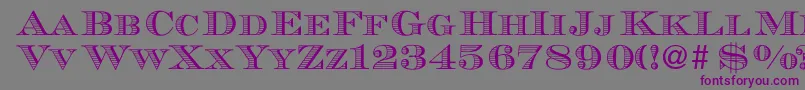 MauriceRegularDb Font – Purple Fonts on Gray Background