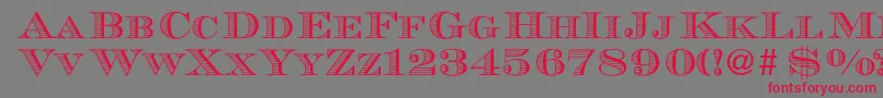 fuente MauriceRegularDb – Fuentes Rojas Sobre Fondo Gris
