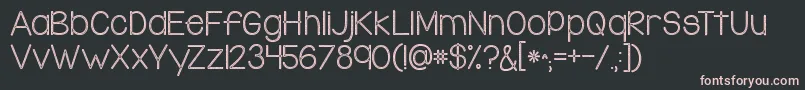 Kgsomethingtobelievein Font – Pink Fonts on Black Background