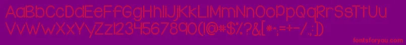 Kgsomethingtobelievein Font – Red Fonts on Purple Background